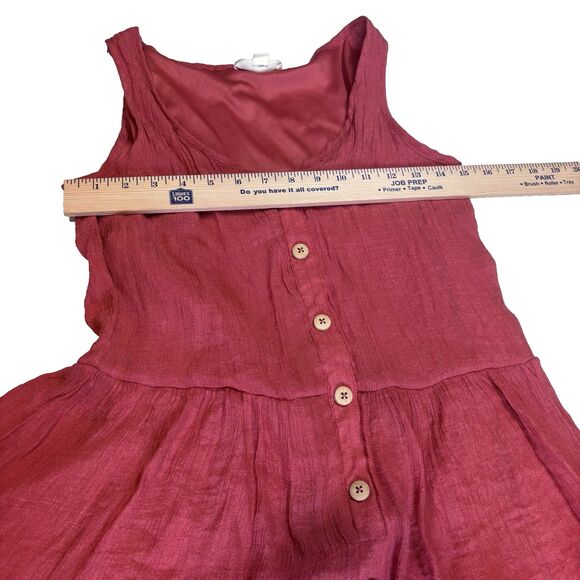Indigo Rose Womens Dress Size Small Red Flowy Boho Sleeveless Tiered - Picture 4 of 8